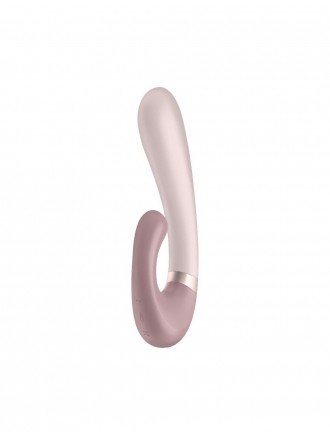 Смарт вібратор-кролик із підігрівом Satisfyer Heat Wave Mauve