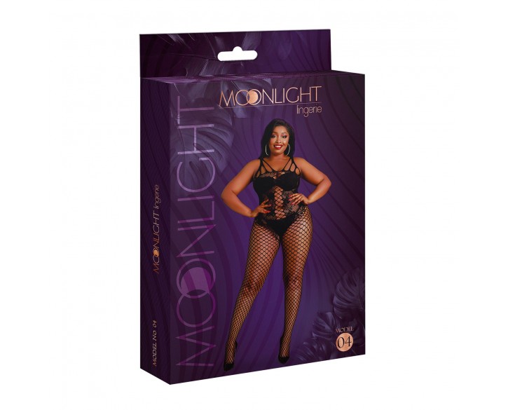 Бодістокінг Moonlight Plus Model 04 XL-XXXL Black, з доступом