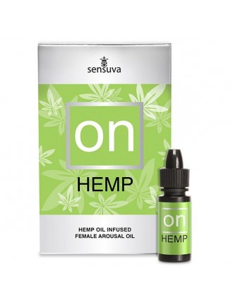 Збуджувальні краплі для клітора Sensuva - ON for Her Hemp Infused Arousal Oil (5 мл) з олією конопел