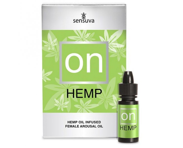 Збуджувальні краплі для клітора Sensuva - ON for Her Hemp Infused Arousal Oil (5 мл) з олією конопел