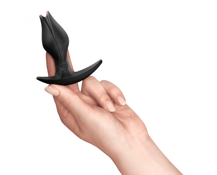 Анальна пробка Fun Factory BOOTIE FEM Black, у вигляді бутона, діаметр 2,9 см, тонкий обмежувач