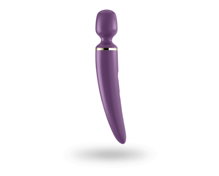 Вібромасажер Satisfyer Wand-er Woman (Purple/Gold) водонепроникний, потужний, розмір XXL