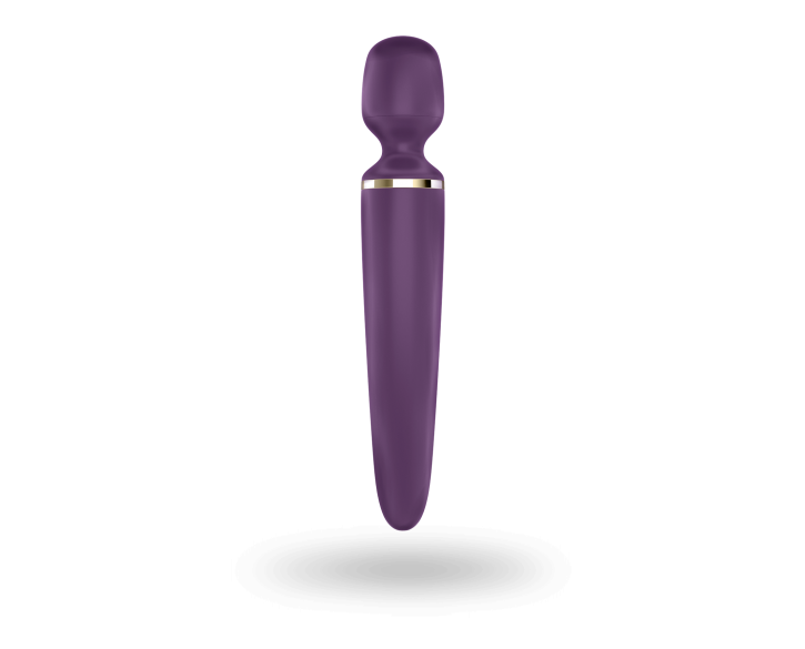 Вібромасажер Satisfyer Wand-er Woman (Purple/Gold) водонепроникний, потужний, розмір XXL