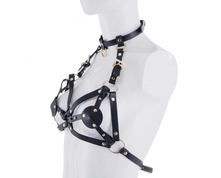 Портупея на груди LOCKINK SEVANDA Queen Chest Harness with Removable Bra