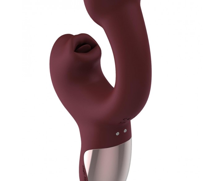 Смарт-вібратор Magic Motion Ponder Red, подвійна стимуляція, віброяйце+язичок для клітора