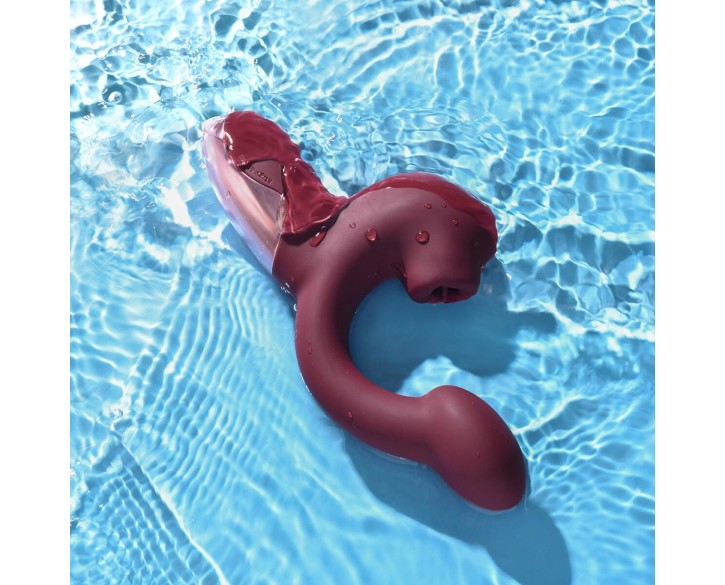 Смарт-вібратор Magic Motion Ponder Red, подвійна стимуляція, віброяйце+язичок для клітора