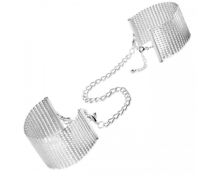 Наручники Bijoux Indiscrets Desir Metallique Handcuffs - Silver, металеві, стильні браслети