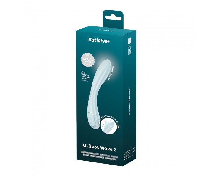 Вібратор Satisfyer G-Spot Wave 2 Ice Blue, імітує доторкання пальця