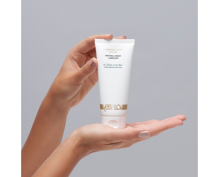 Змазка на водній основі YESforLOV NATURAL UNISEX LUBRICANT 100 мл, з алое вера, натуральний склад