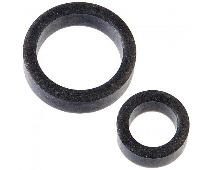 Набір ерекційних кілець Doc Johnson Platinum Premium Silicone — The C-Rings — Charcoal