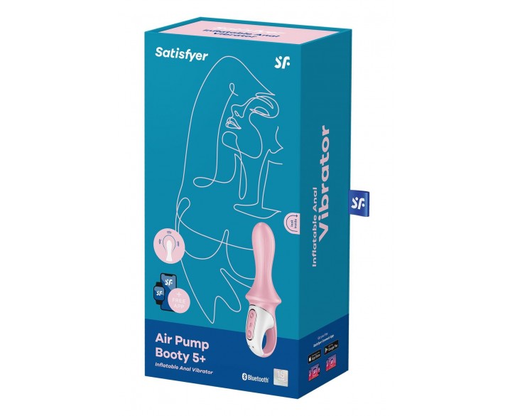 Анальний смарт-вібратор Satisfyer Air Pump Booty 5+, надувається