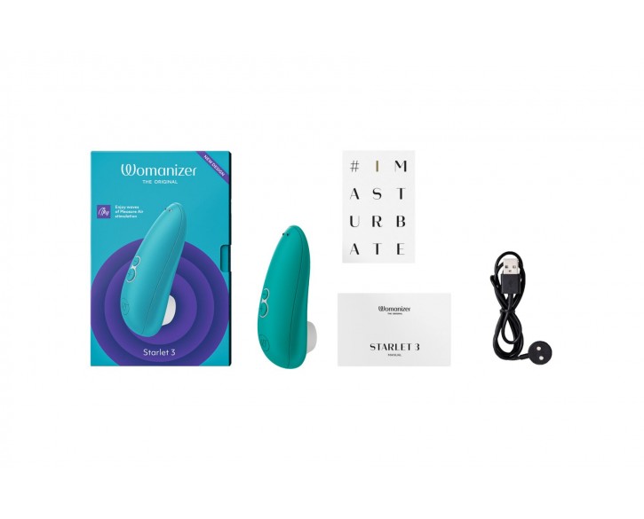 Вакуумний кліторальний стимулятор Womanizer Starlet 3 TURQUOISE