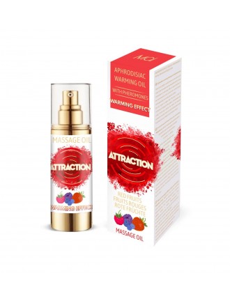 Розігрівальна масажна олія з феромонами MAI PHEROMON MASSAGE OIL — RED FRUITS (30 мл)