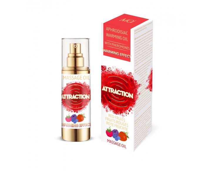 Розігрівальна масажна олія з феромонами MAI PHEROMON MASSAGE OIL — RED FRUITS (30 мл)