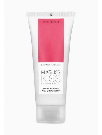 Лубрикант на водній основі MixGliss KISS Wild Strawberry (70 мл) Дика Полуничка