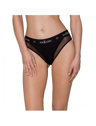 Трусики з прозорою вставкою Passion PS002 PANTIES black, size S