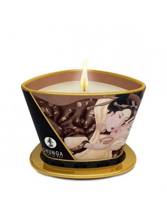 Масажна свічка Shunga Massage Candle – Intoxicating Chocolate (170 мл) з афродизіаками