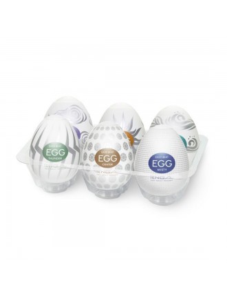 Набір мастурбаторів-яєць Tenga Egg Hard Boild Pack (6 яєць)