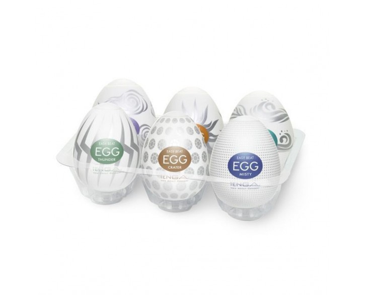 Набір мастурбаторів-яєць Tenga Egg Hard Boild Pack (6 яєць)