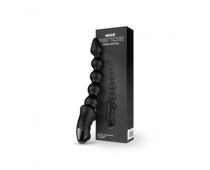 Анальний вібратор-намисто Nexus BENDZ Bendable Vibrator Probe Edition, ефект пам’яті форми