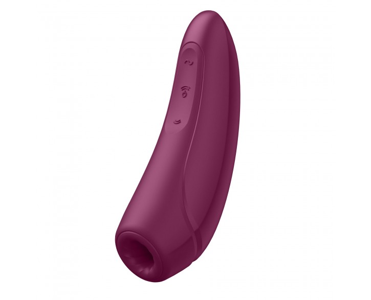 Вакуумний кліторальний стимулятор Satisfyer Curvy 1+ Rose Red з керуванням через інтернет