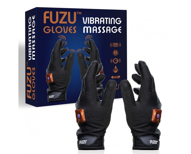Віброрукавички (пара) FUZU Gloves Vibrating Massage Two Hands, 11 режимів