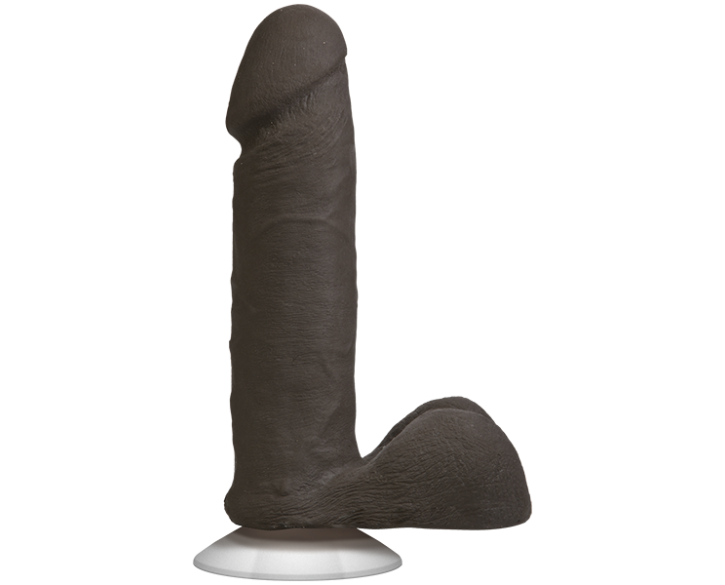 Фалоімітатор Doc Johnson The Realistic Cock 6 inch Black - ULTRASKYN, Vac-U-Lock, діаметр 4,3 см