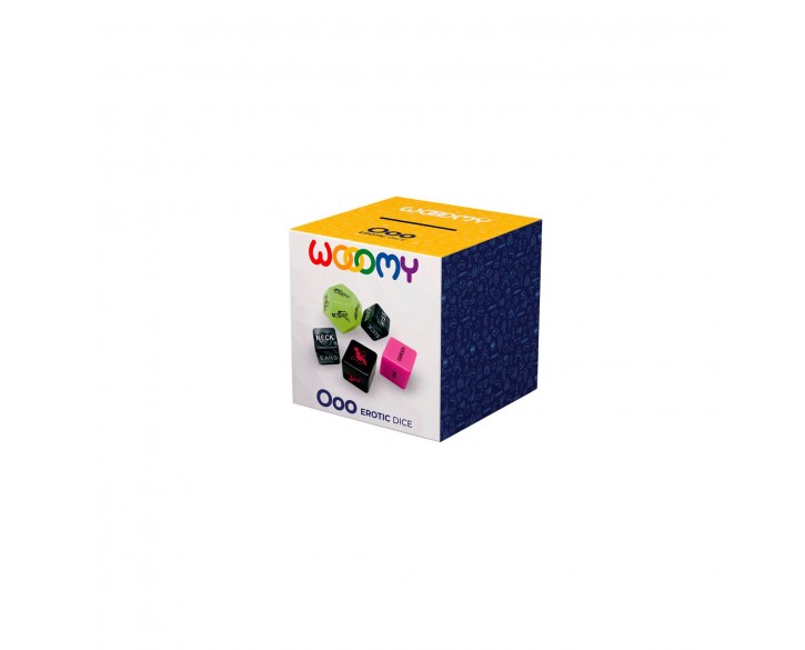 Набір кубиків Wooomy Ooo 5 Dice Set (EN): місця та пози для сексу, інтимні дії та частини тіла