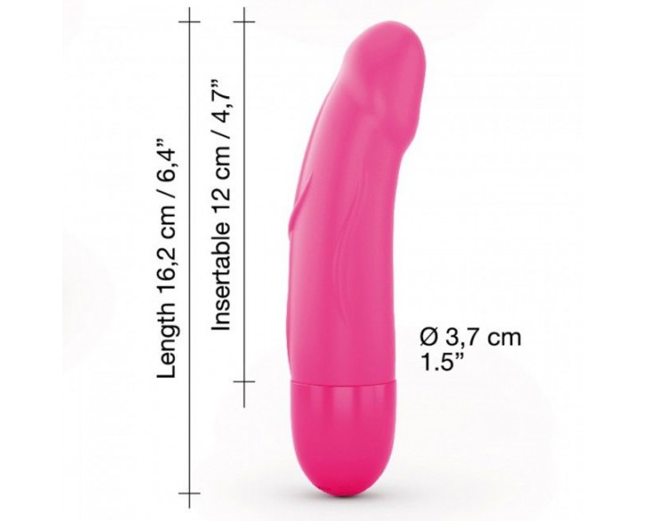 Вібратор Dorcel Real Vibration S Magenta 2.0, діаметр 3,7см, перезаряджається, для точки G