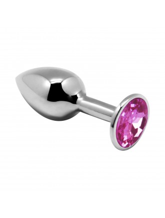 Металева анальна пробка з кристалом Alive Mini Metal Butt Plug Pink L