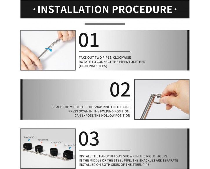 БДСМ-набір LOCKINK YEAHWOW Door Swing & Leg Spreader Bondage set