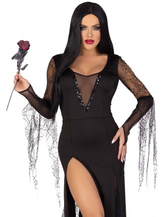 Еротичний костюм Мортіші Аддамс Leg Avenue Sexy Spooky Morticia S