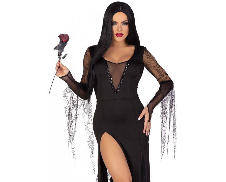 Еротичний костюм Мортіші Аддамс Leg Avenue Sexy Spooky Morticia S