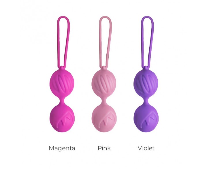 Вагінальні кульки Adrien Lastic Geisha Lastic Balls Mini Pink (S), діаметр 3,4 см, маса 85 г