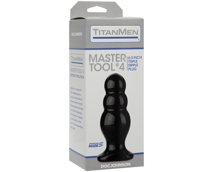 Анальний стимулятор Doc Johnson Titanmen Tools - Master, діаметр 6,6 см