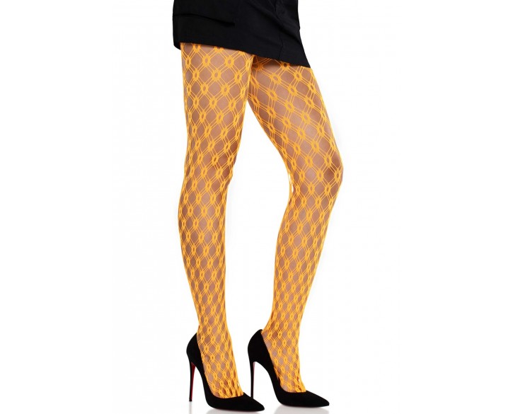 Колготки Leg Avenue Eyelet Net Tights Neon Orange One Size