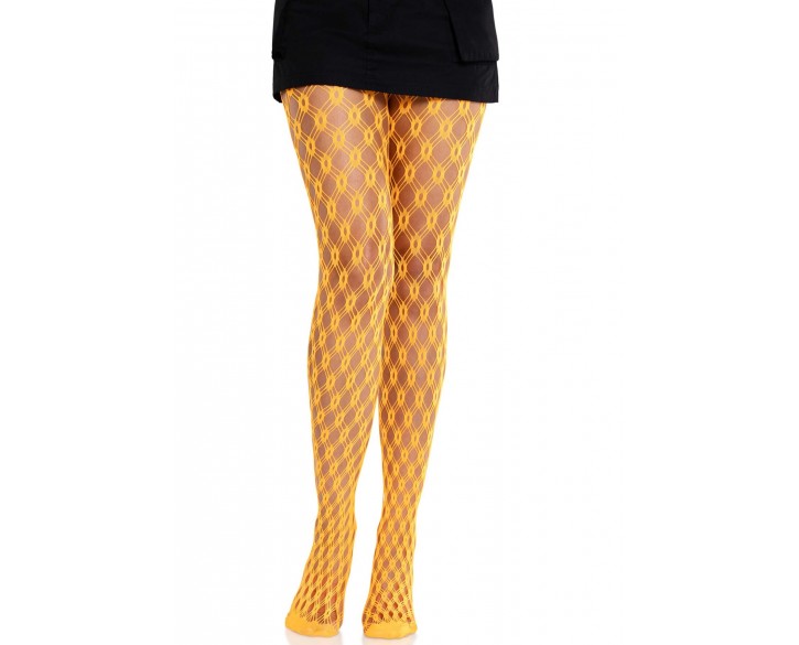 Колготки Leg Avenue Eyelet Net Tights Neon Orange One Size