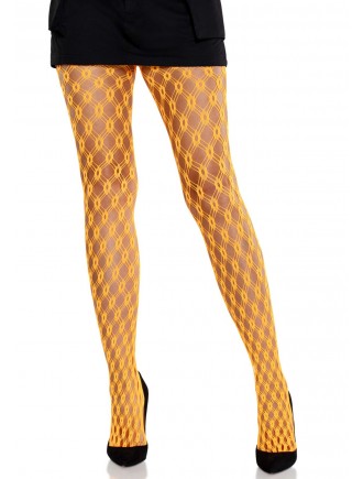 Колготки Leg Avenue Eyelet Net Tights Neon Orange One Size