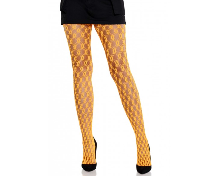 Колготки Leg Avenue Eyelet Net Tights Neon Orange One Size