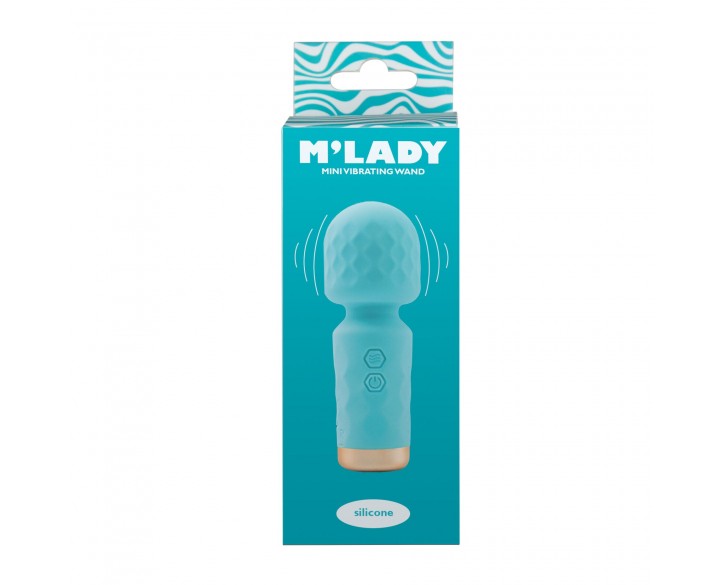Вібромасажер M’Lady Mini Vibrating Wand Teal