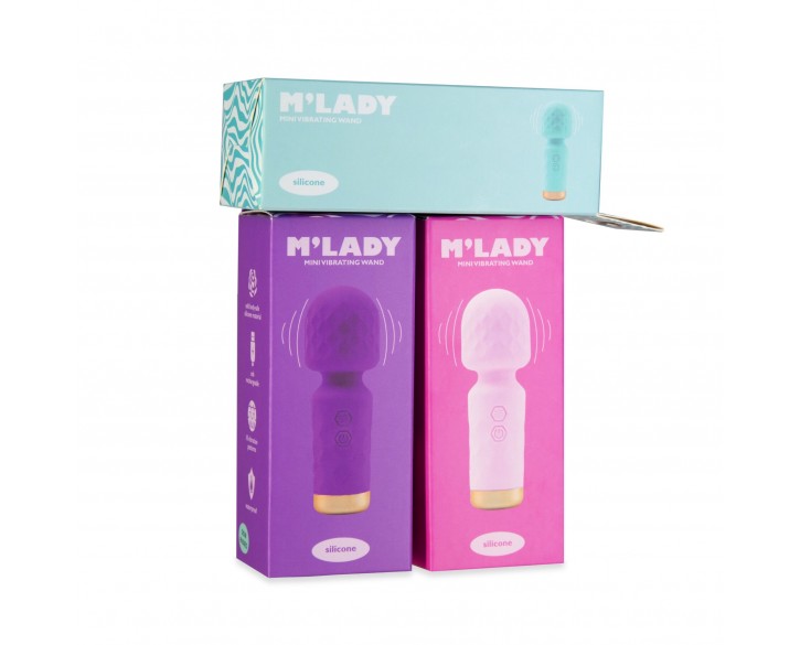 Вібромасажер M’Lady Mini Vibrating Wand Teal