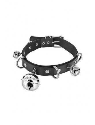 Нашийник c дзвіночками Fetish Tentation Choker Bells, екошкіра