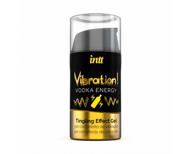 Рідкий вібратор Intt Vibration Vodka (15 мл), густий гель, дуже смачний, діє до 30 хвилин