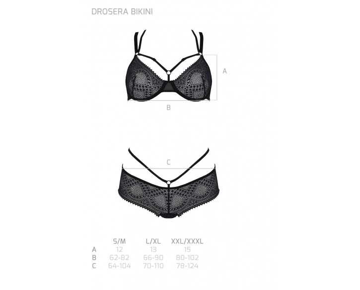 Комплект Passion DROSERA BIKINI black L/XL - ECO Passion