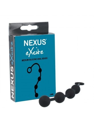 Анальні кульки Nexus Excite Medium Anal Beads, силікон, макс. діаметр 2,5 см