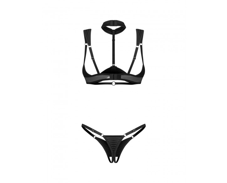 Комплект Obsessive Roccele 2-pcs crotchless set 2XL/3XL