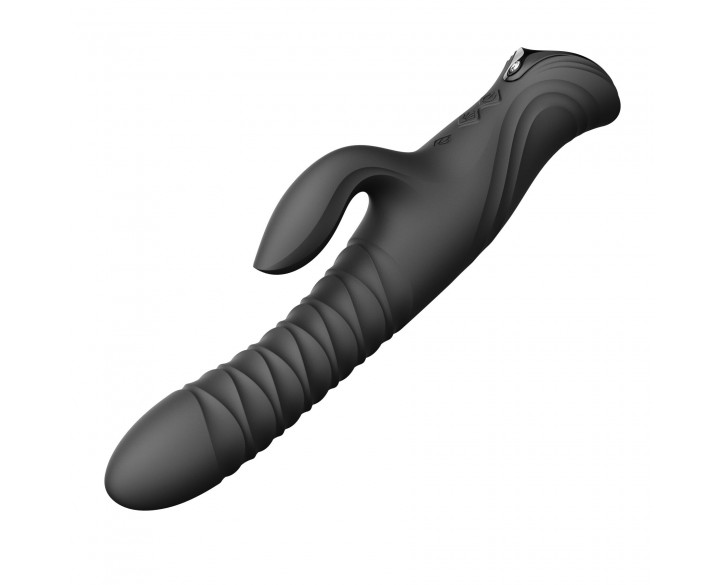 Пульсатор-кролик з вібрацією Zalo Mose 2 Obsidian Black