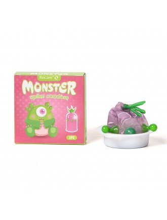 Насадка на член Recare Green Monster Spike Condom (презерватив з рядом кульок і вусиками на кінчику)