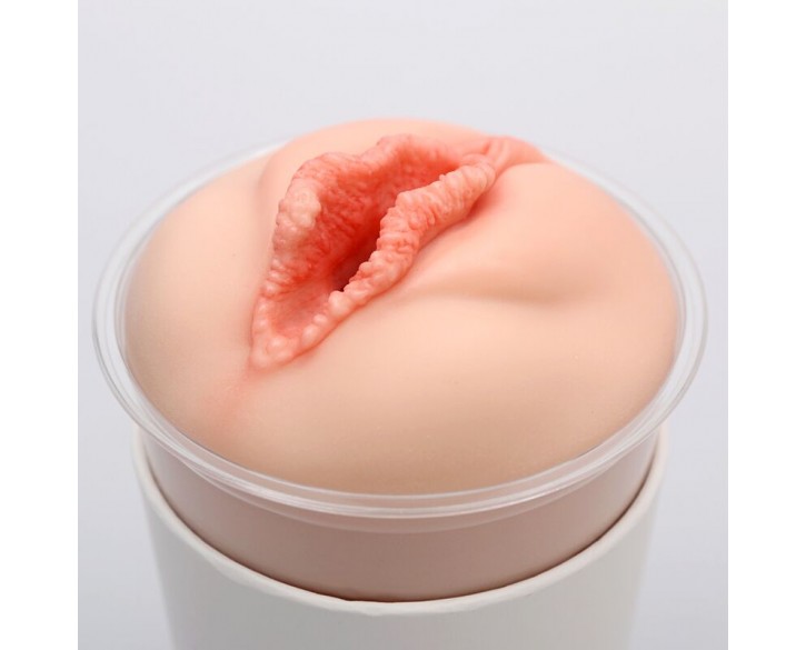 Мастурбатор-вагіна Naked Factory Cup Sleeve V–3, наскрізний