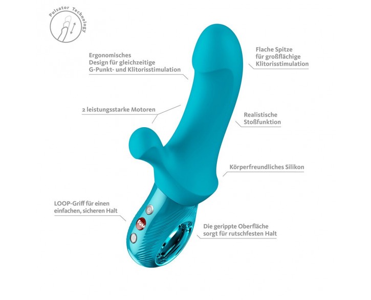 Пульсатор Fun Factory Bi Stronic Curve Aquamarine